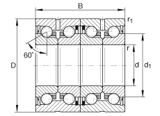 ǽӴ ZKLN3062-2RS-2AP, ˫ഽܷ