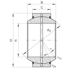ؽ GE160-FO-2RS,  DIN ISO 12 240-1 ׼, άഽܷ