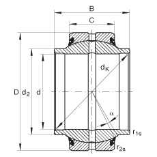 ؽ GE25-HO-2RS,  DIN ISO 12 240-1 ׼, άഽܷ