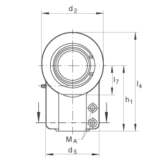 Һѹ˶ GIHNRK160-LO,  DIN ISO 12 240-4 ׼Ƽнװãά