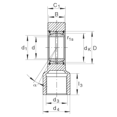 Һѹ˶ GIHRK120-DO,  DIN ISO 12 240-4 ׼Ƽнװãά