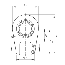 Һѹ˶ GIHRK120-DO,  DIN ISO 12 240-4 ׼Ƽнװά