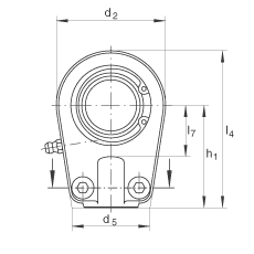 Һѹ˶ GIHRK35-DO,  DIN ISO 12 240-4 ׼Ƽнװãά