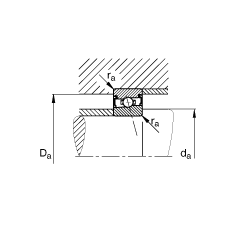  HSS71903-E-T-P4S, ɶ԰װӴ  = 25㣬ഽܷǽӴƹ