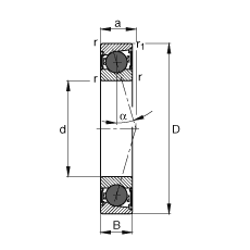  HCB7004-C-2RSD-T-P4S, ɶԻԪװӴ  = 15㣬մഽܷ⣬ǽӴƹ