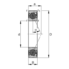  HCB7201-E-2RSD-T-P4S, ڣɶԻԪװӴ  = 25մഽܷǽӴƹ