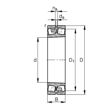 Ĺ 24052-B-K30-MB,  DIN 635-2 ׼Ҫߴ, ׶׶ 1:30